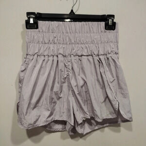 Free People Movement Women's Lilac Purple Way Home High Waist Track Shorts Sz M